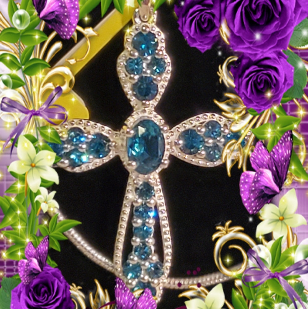 SWAROVSKI STERLING SILVER PENDANT W/CHAIN